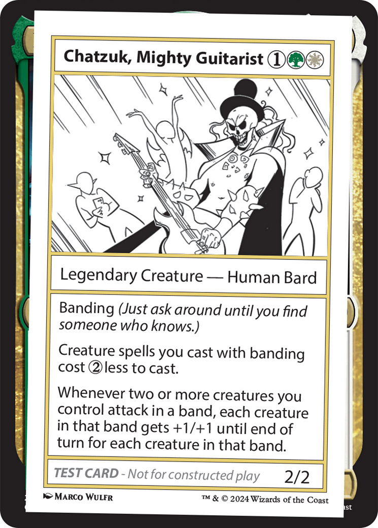 Chatzuk, Mighty Guitarist [Mystery Booster 2 Playtest Cards] - Magic: The Gathering - Card Brawlers | Quebec | Canada |