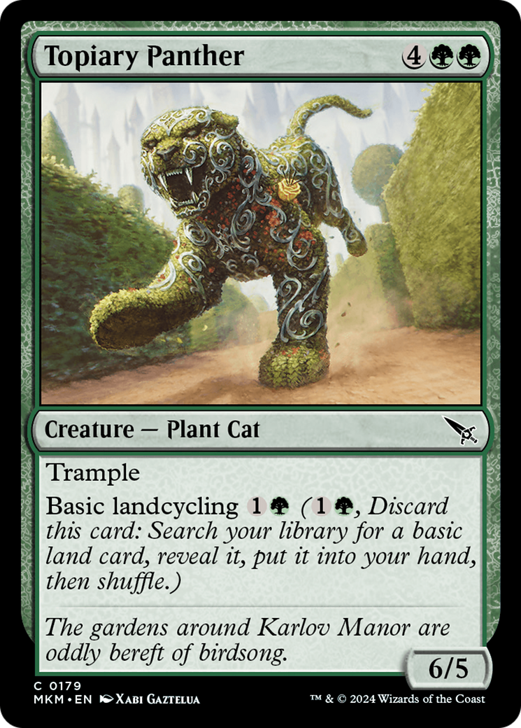 Topiary Panther [Murders at Karlov Manor] - Magic: The Gathering - Card Brawlers | Quebec | Canada |
