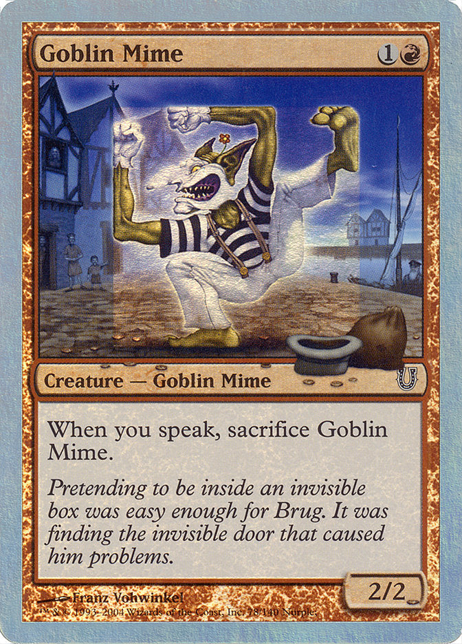 Goblin Mime (Alternate Foil) [Unhinged] - Magic: The Gathering - Card Brawlers | Quebec | Canada |