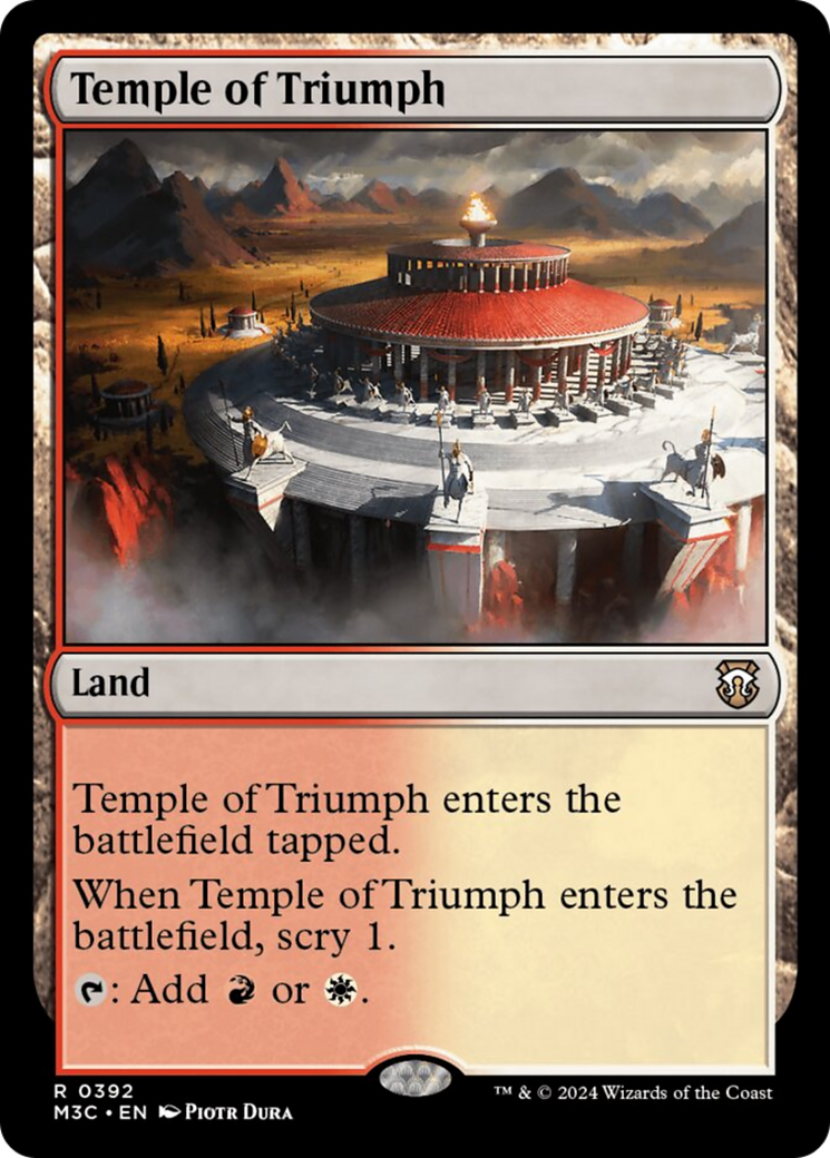 Temple of Triumph (Ripple Foil) [Modern Horizons 3 Commander] - Magic: The Gathering - Card Brawlers | Quebec | Canada |