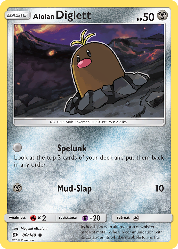 Alolan Diglett (86/149) [Sun & Moon: Base Set] - Pokémon - Card Brawlers | Quebec | Canada |