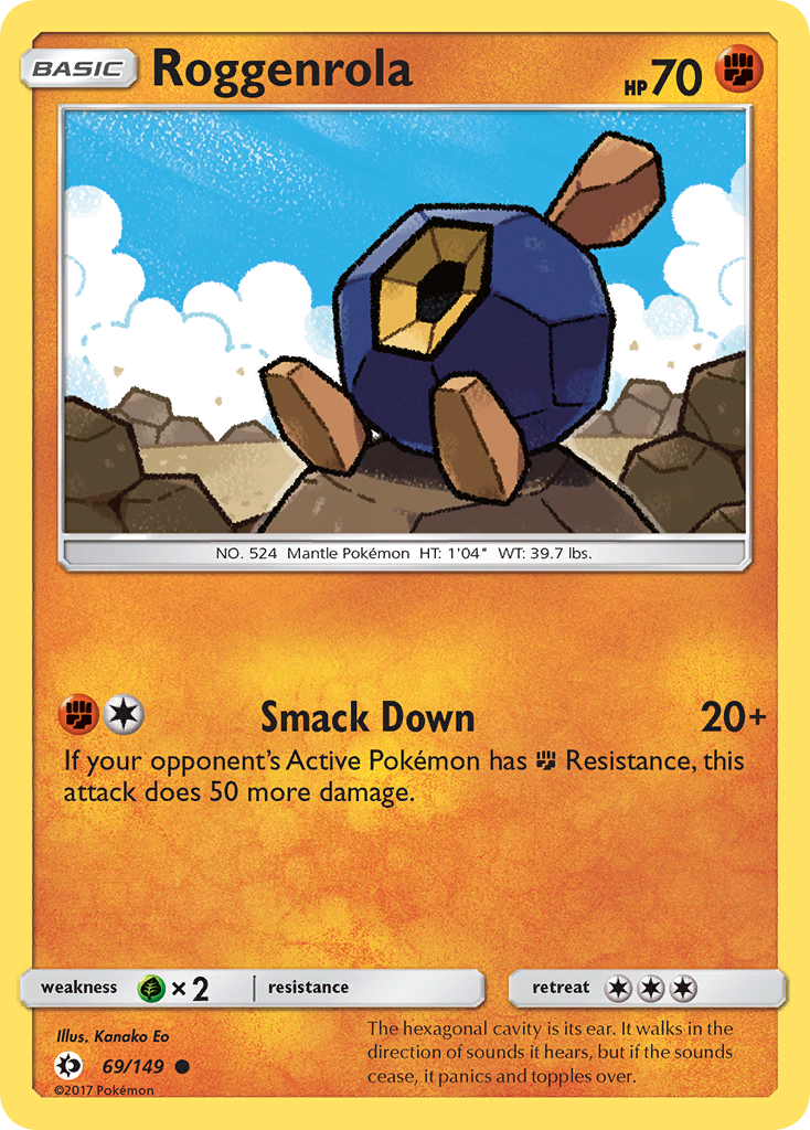 Roggenrola (69/149) [Sun & Moon: Base Set] - Pokémon - Card Brawlers | Quebec | Canada |