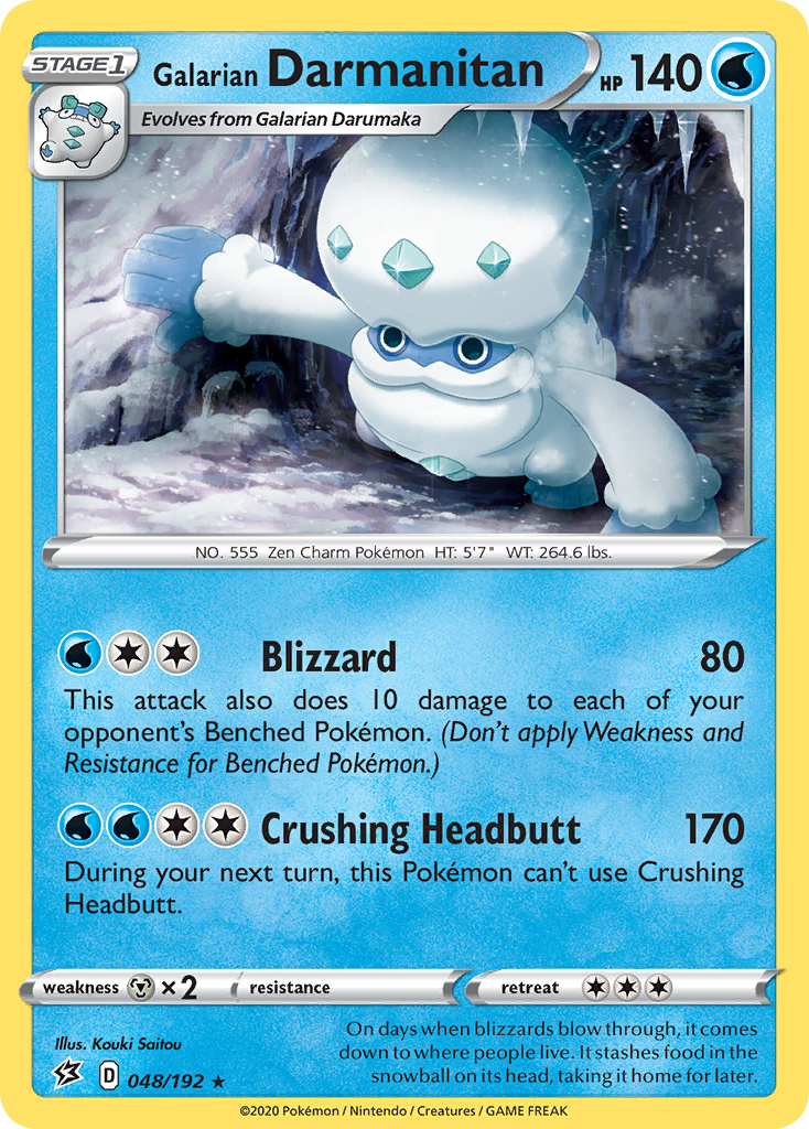 Galarian Darmanitan (048/192) [Sword & Shield: Rebel Clash] - Pokémon - Card Brawlers | Quebec | Canada |