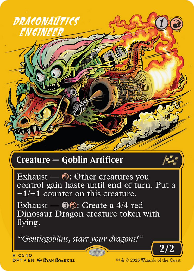 Draconautics Engineer (Borderless) (First-Place Foil) [Aetherdrift] - Magic: The Gathering - Card Brawlers | Quebec | Canada |
