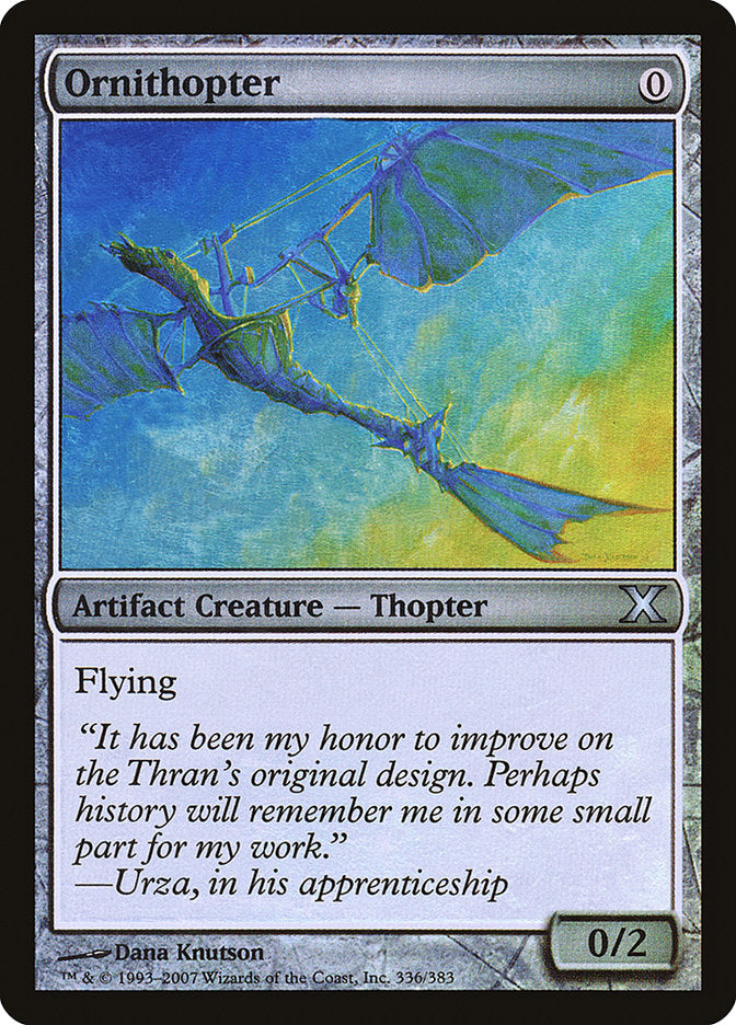 Ornithopter (Premium Foil) [Tenth Edition] - Magic: The Gathering - Card Brawlers | Quebec | Canada |