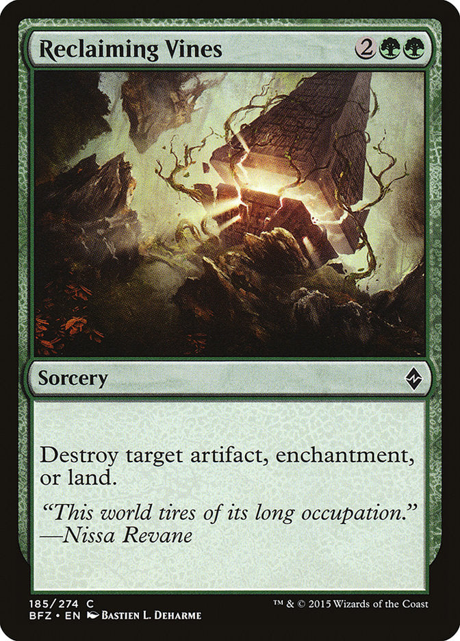 Reclaiming Vines [Battle for Zendikar] - Magic: The Gathering - Card Brawlers | Quebec | Canada |