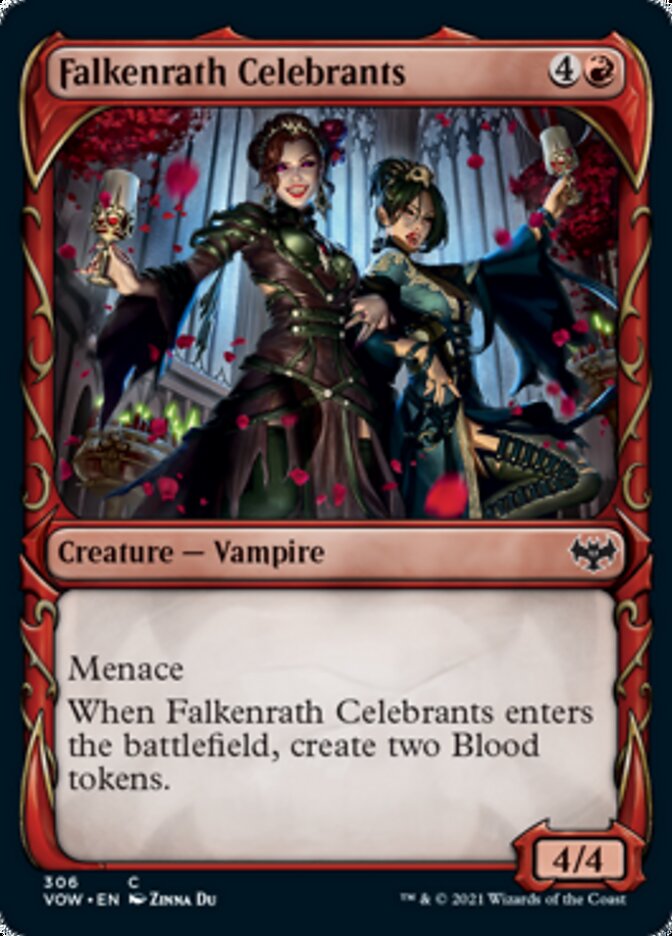 Falkenrath Celebrants (Showcase Fang Frame) [Innistrad: Crimson Vow] - Magic: The Gathering - Card Brawlers | Quebec | Canada |