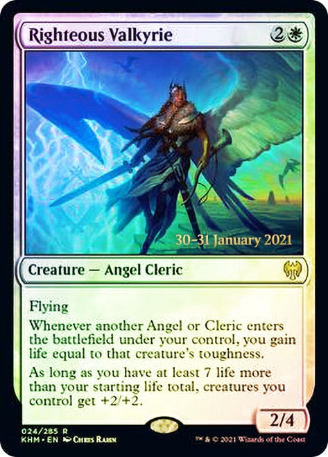 Righteous Valkyrie [Kaldheim Prerelease Promos] - Magic: The Gathering - Card Brawlers | Quebec | Canada |
