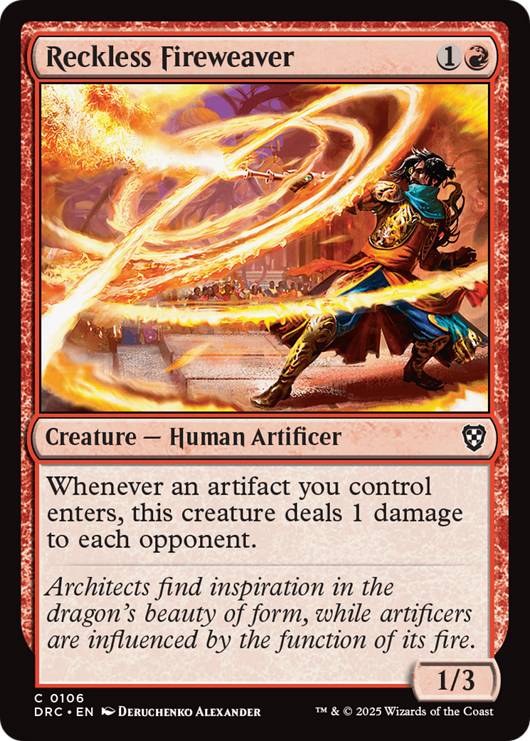 Reckless Fireweaver [Aetherdrift Commander] - Magic: The Gathering - Card Brawlers | Quebec | Canada |