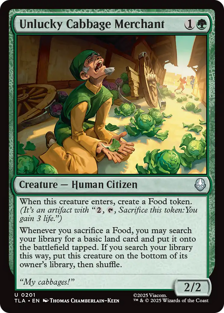 Unlucky Cabbage Merchant [Avatar: The Last Airbender] - Magic: The Gathering - Card Brawlers | Quebec | Canada |