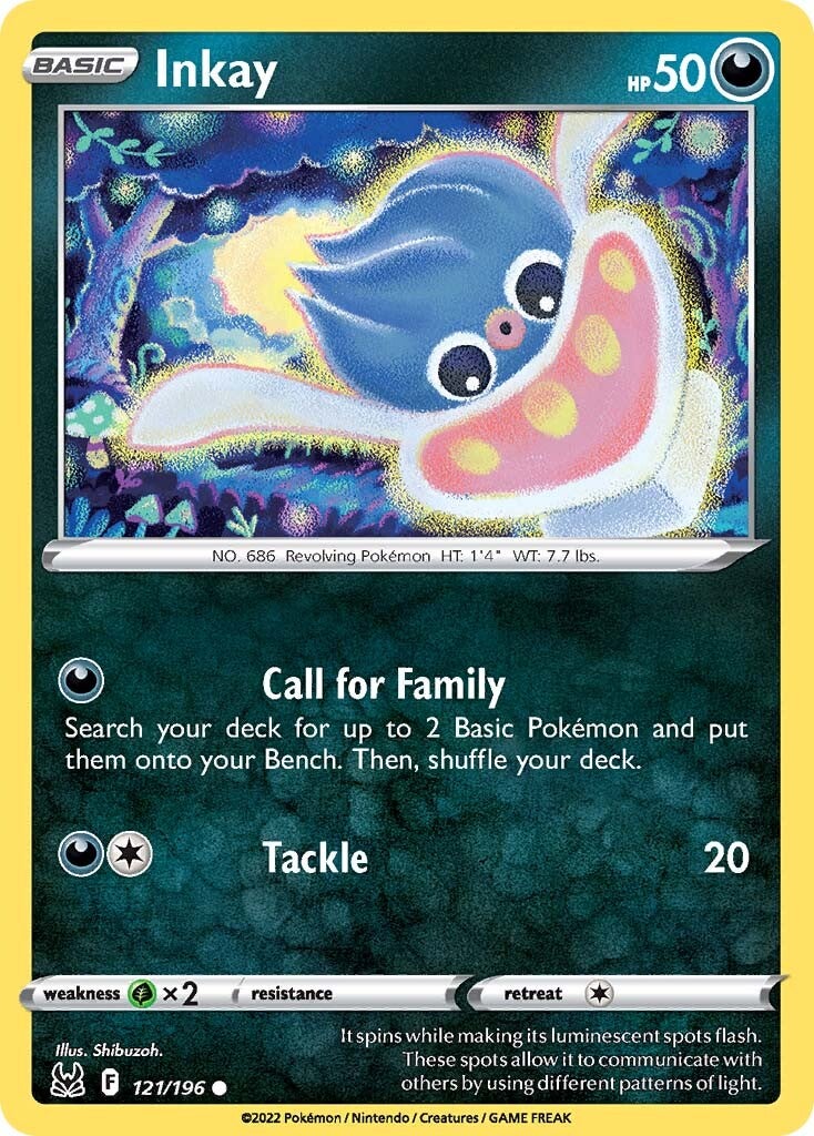 Inkay (121/196) [Sword & Shield: Lost Origin] - Pokémon - Card Brawlers | Quebec | Canada |