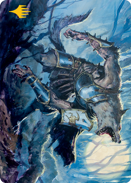 Moonrage Brute Art Card (Gold-Stamped Signature) [Innistrad: Midnight Hunt Art Series] - Magic: The Gathering - Card Brawlers | Quebec | Canada |