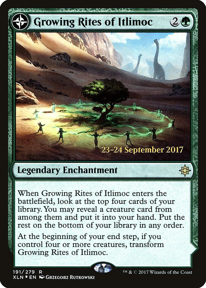Growing Rites of Itlimoc // Itlimoc, Cradle of the Sun [Ixalan Prerelease Promos] - Magic: The Gathering - Card Brawlers | Quebec | Canada |