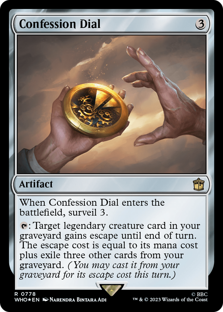 Confession Dial (Surge Foil) [Doctor Who] - Magic: The Gathering - Card Brawlers | Quebec | Canada |
