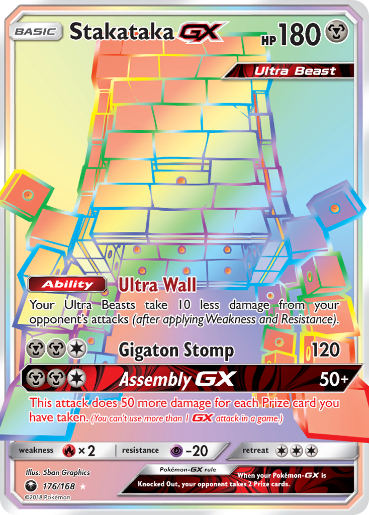 Stakataka GX (176/168) [Sun & Moon: Celestial Storm] - Pokémon - Card Brawlers | Quebec | Canada |