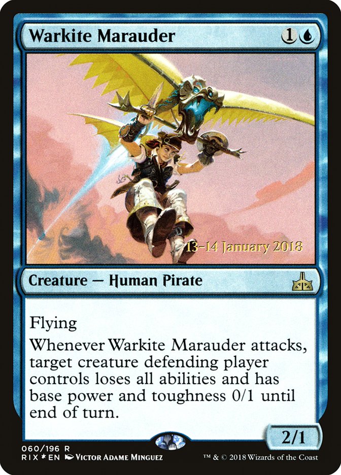 Warkite Marauder [Rivals of Ixalan Prerelease Promos] - Magic: The Gathering - Card Brawlers | Quebec | Canada |