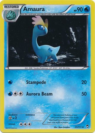 Amaura (25/111) (Cosmos Holo) [XY: Furious Fists] - Pokémon - Card Brawlers | Quebec | Canada |