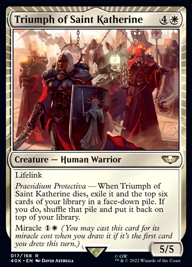 Triumph of Saint Katherine (Surge Foil) [Warhammer 40,000] - Magic: The Gathering - Card Brawlers | Quebec | Canada |
