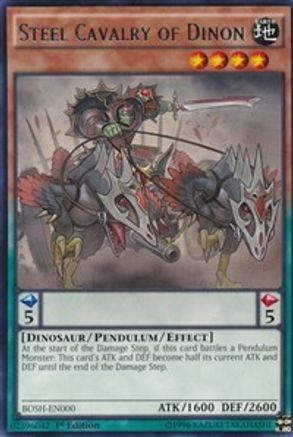 Steel Cavalry of Dinon [BOSH-EN000] Rare - Yu-Gi-Oh! - Card Brawlers | Quebec | Canada |
