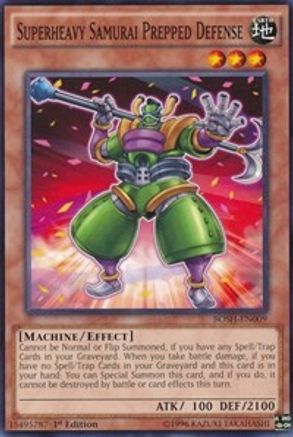 Superheavy Samurai Prepped Defense [BOSH-EN009] Common - Yu-Gi-Oh! - Card Brawlers | Quebec | Canada |