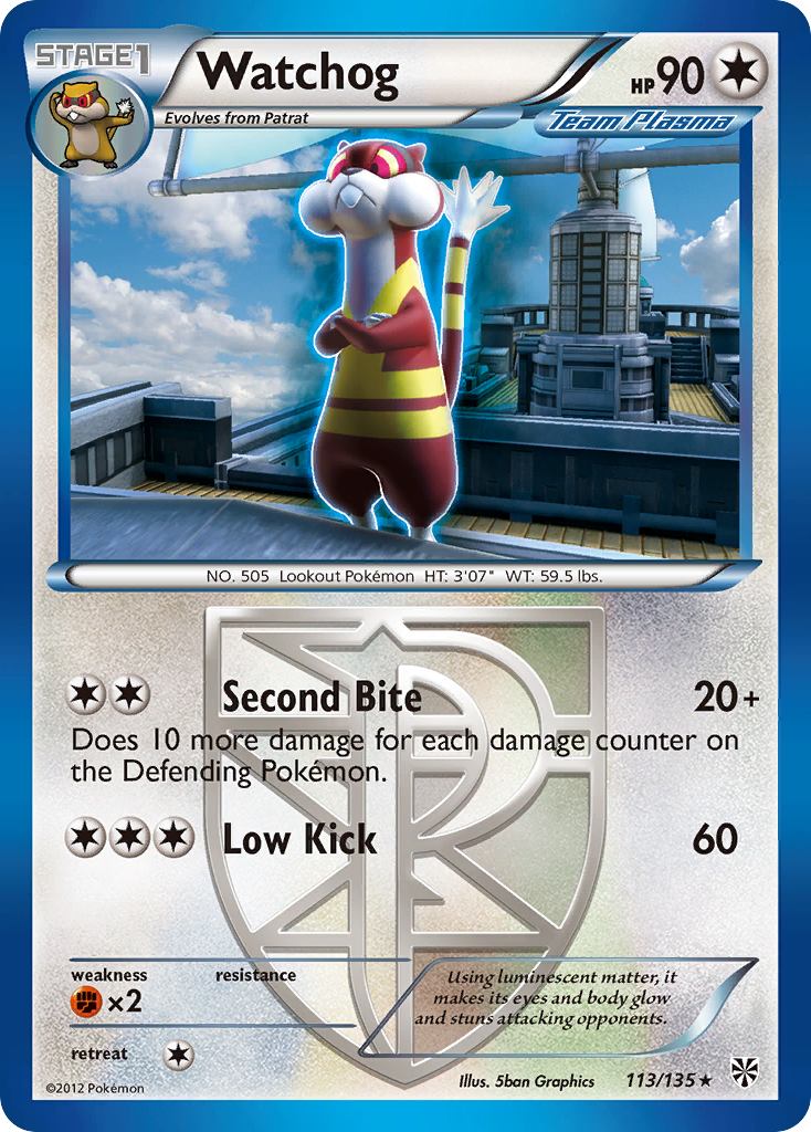Watchog (113/135) [Black & White: Plasma Storm] - Pokémon - Card Brawlers | Quebec | Canada |