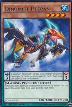 Dinomist Pteran [BOSH-EN026] Rare - Yu-Gi-Oh! - Card Brawlers | Quebec | Canada |
