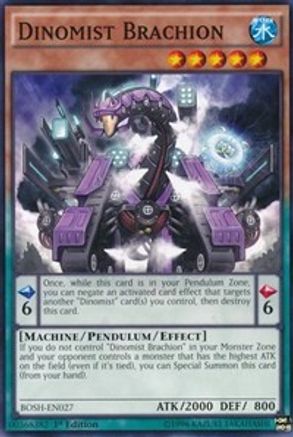 Dinomist Brachion [BOSH-EN027] Common - Yu-Gi-Oh! - Card Brawlers | Quebec | Canada |