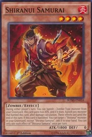 Shiranui Samurai [BOSH-EN034] Common - Yu-Gi-Oh! - Card Brawlers | Quebec | Canada |