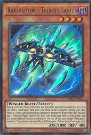 Raidraptor - Tribute Lanius [WIRA-EN021] Ultra Rare - Yu-Gi-Oh! - Card Brawlers | Quebec | Canada |