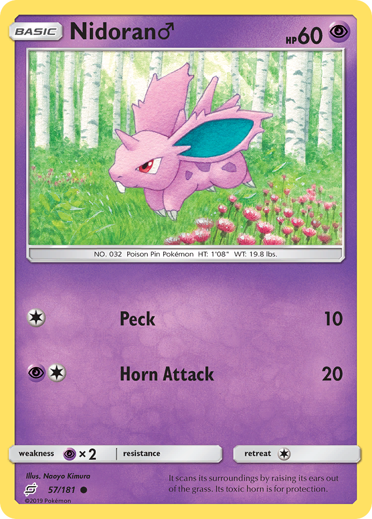 Nidoran (57/181) (Male) [Sun & Moon: Team Up] - Pokémon - Card Brawlers | Quebec | Canada |