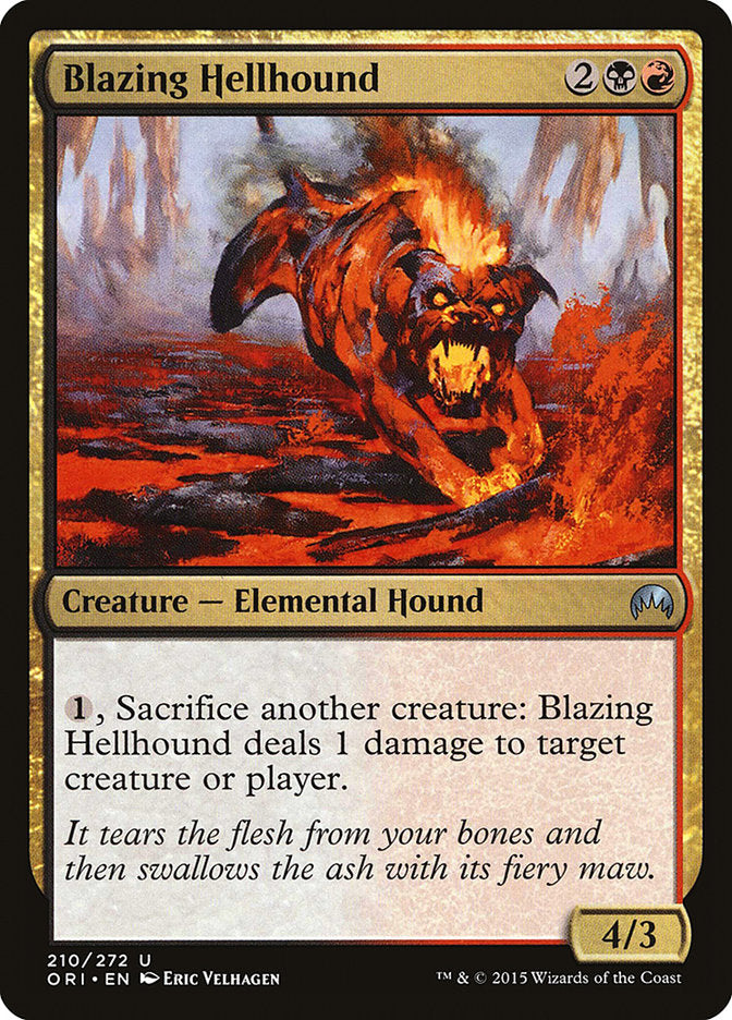 Blazing Hellhound [Magic Origins] - Magic: The Gathering - Card Brawlers | Quebec | Canada |