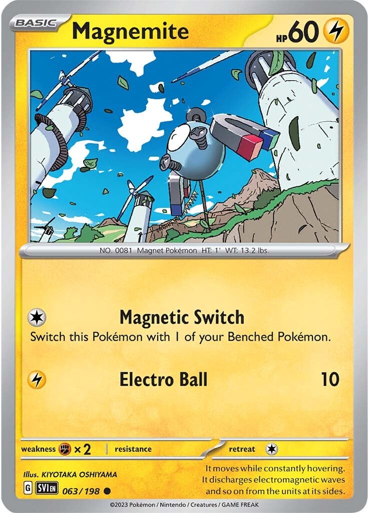 Magnemite (063/198) [Scarlet & Violet: Base Set] - Pokémon - Card Brawlers | Quebec | Canada |