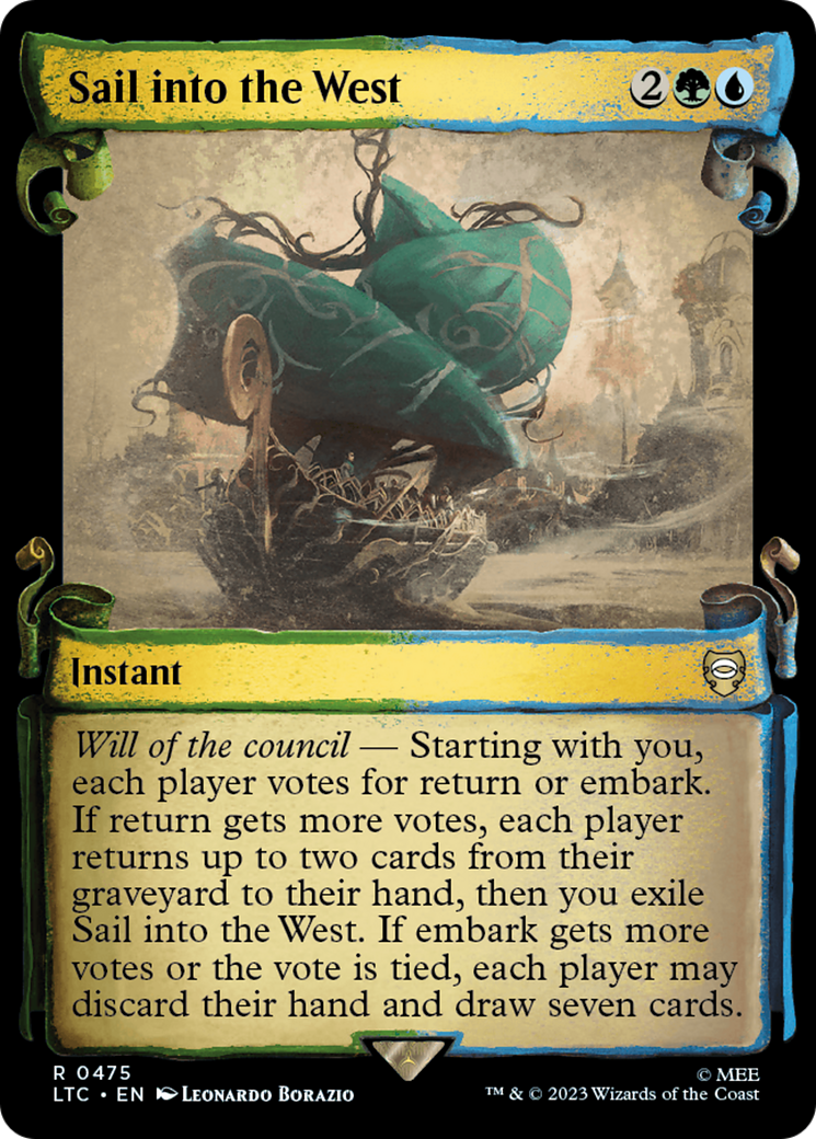 Sail into the West [The Lord of the Rings: Tales of Middle-Earth Commander Showcase Scrolls] - Magic: The Gathering - Card Brawlers | Quebec | Canada |