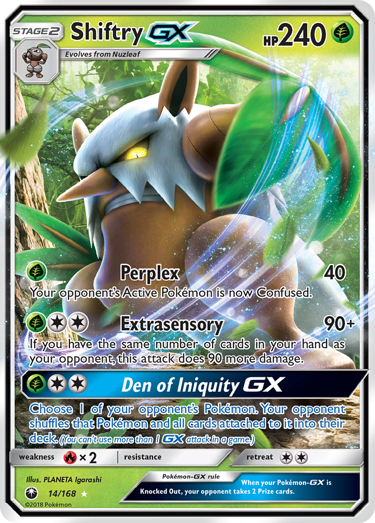 Shiftry GX (14/168) [Sun & Moon: Celestial Storm] - Pokémon - Card Brawlers | Quebec | Canada |