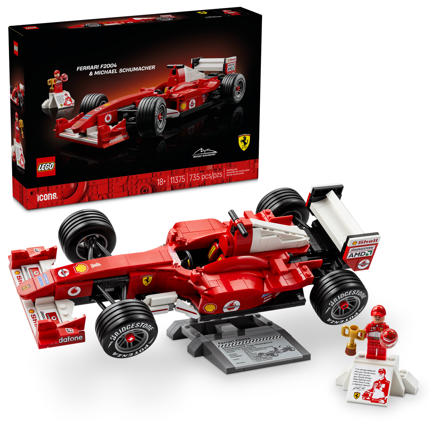 LEGO® - Ferrari F2004 & Michael Schumacher - Building Kit - 11375 - Lego - Card Brawlers | Quebec | Canada |
