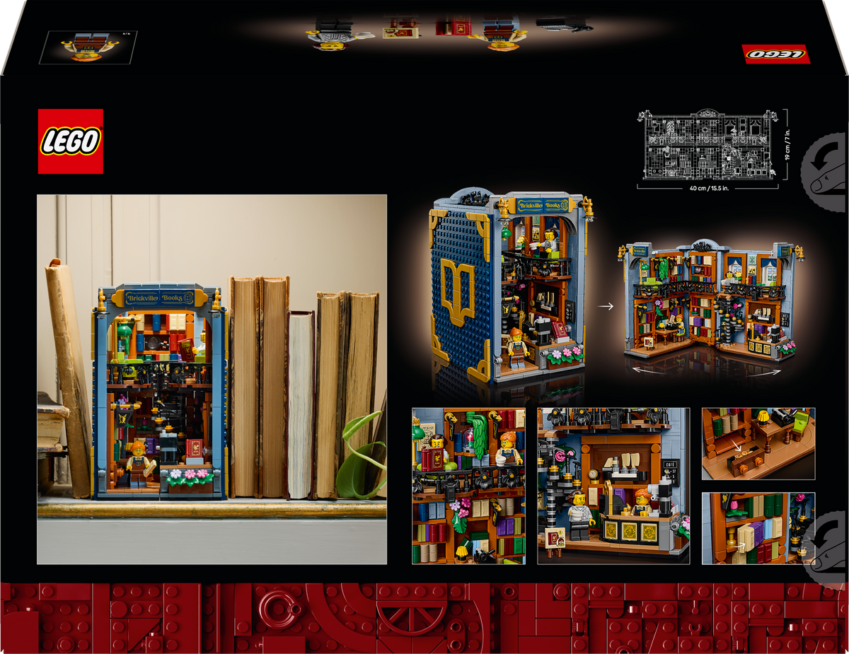 LEGO - Icons - Bookstore - Book Nook Kit - Building Kit - 11379