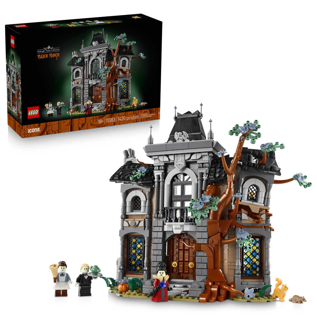 LEGO - Icons - Mayor Manor - Eerie Mansion Decor - Building Kit - 11383