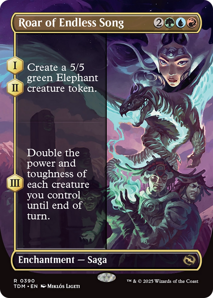 Roar of Endless Song (Borderless) [Tarkir: Dragonstorm] - Magic: The Gathering - Card Brawlers | Quebec | Canada |