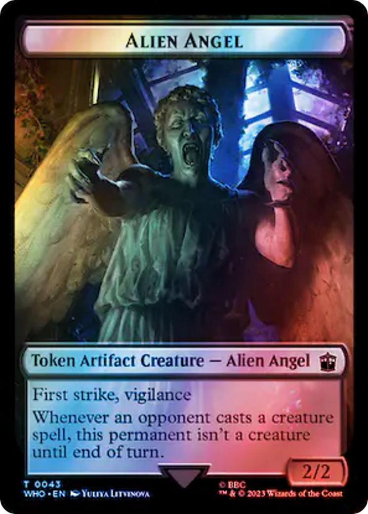 Alien Angel // Mutant Double-Sided Token (Surge Foil) [Doctor Who Tokens] - Magic: The Gathering - Card Brawlers | Quebec | Canada |