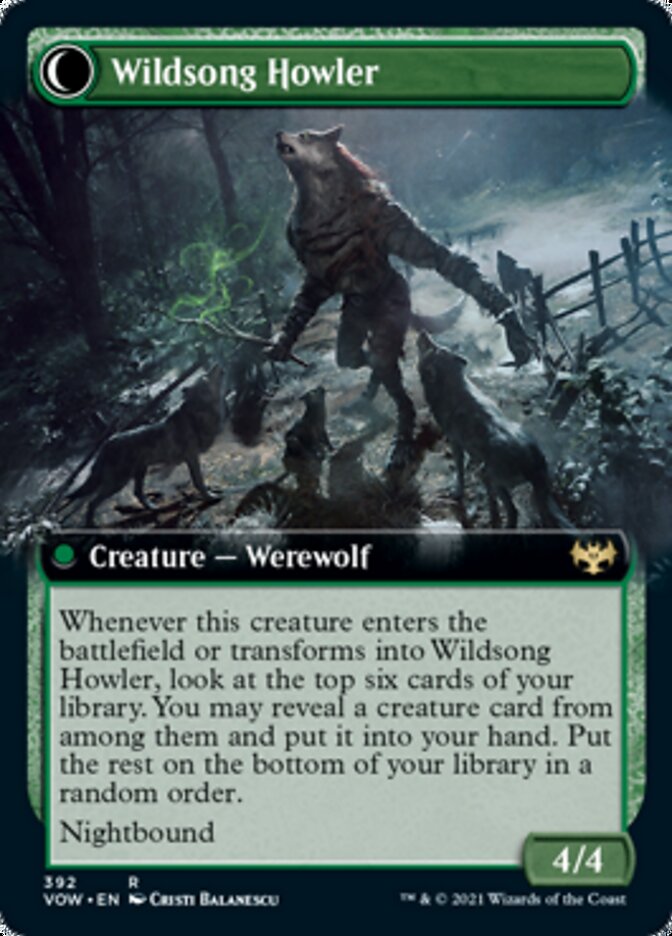 Howlpack Piper // Wildsong Howler (Extended Art) [Innistrad: Crimson Vow] - Magic: The Gathering - Card Brawlers | Quebec | Canada |