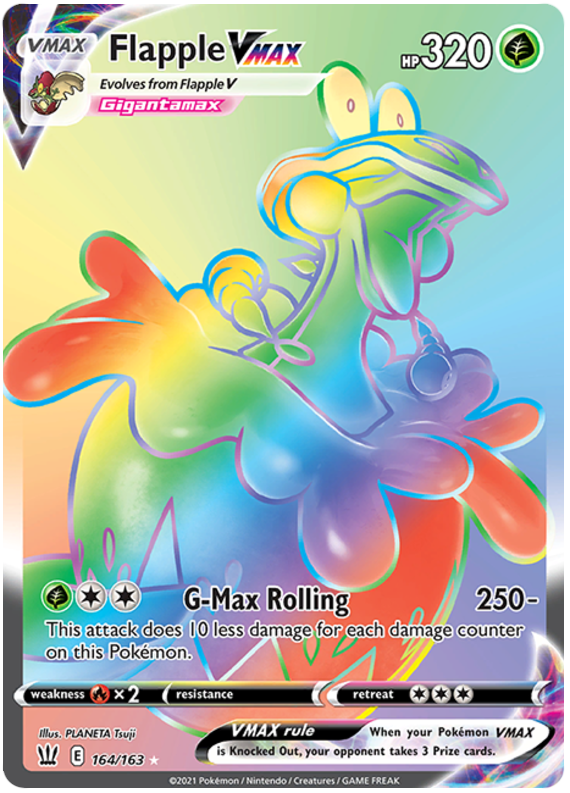 Flapple VMAX (164/163) [Sword & Shield: Battle Styles] - Pokémon - Card Brawlers | Quebec | Canada |