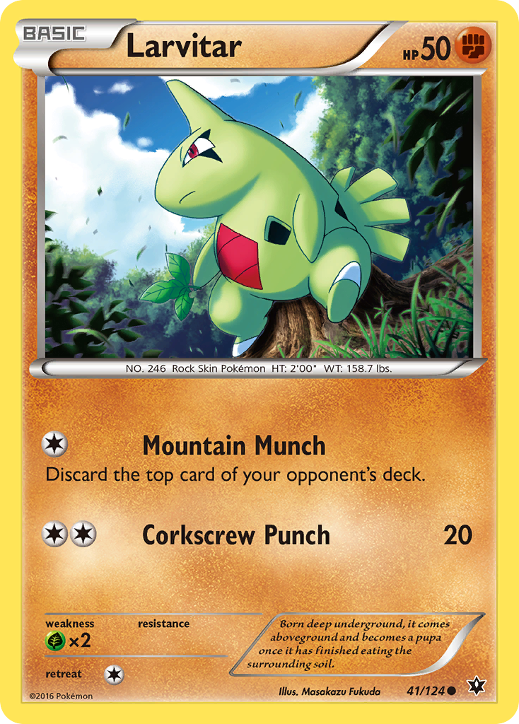 Larvitar (41/124) [XY: Fates Collide] - Pokémon - Card Brawlers | Quebec | Canada |
