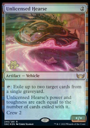 Unlicensed Hearse [Streets of New Capenna Prerelease Promos] - Magic: The Gathering - Card Brawlers | Quebec | Canada |