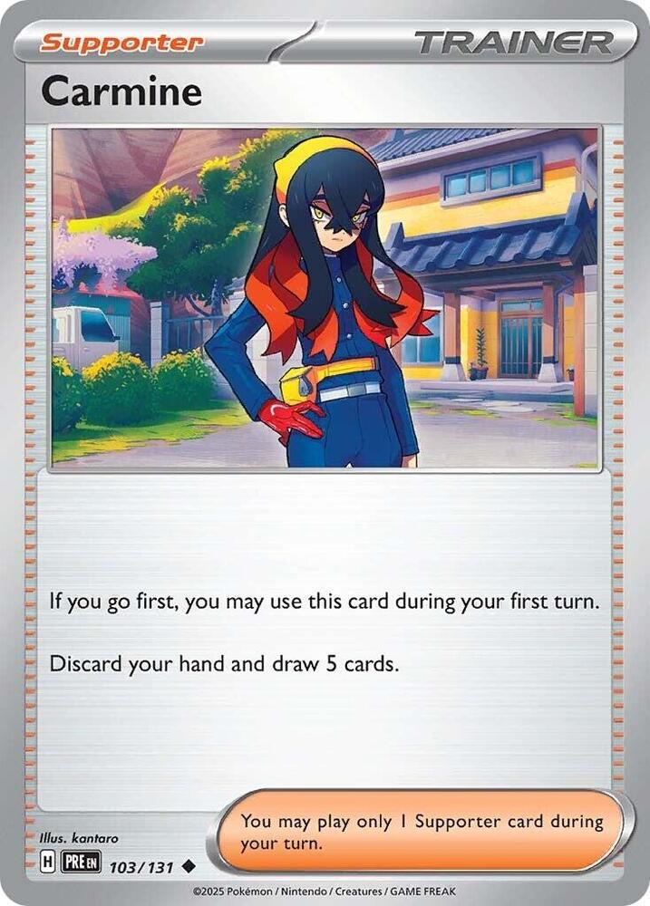 Carmine (103/131) [Scarlet & Violet: Prismatic Evolutions] - Pokémon - Card Brawlers | Quebec | Canada |