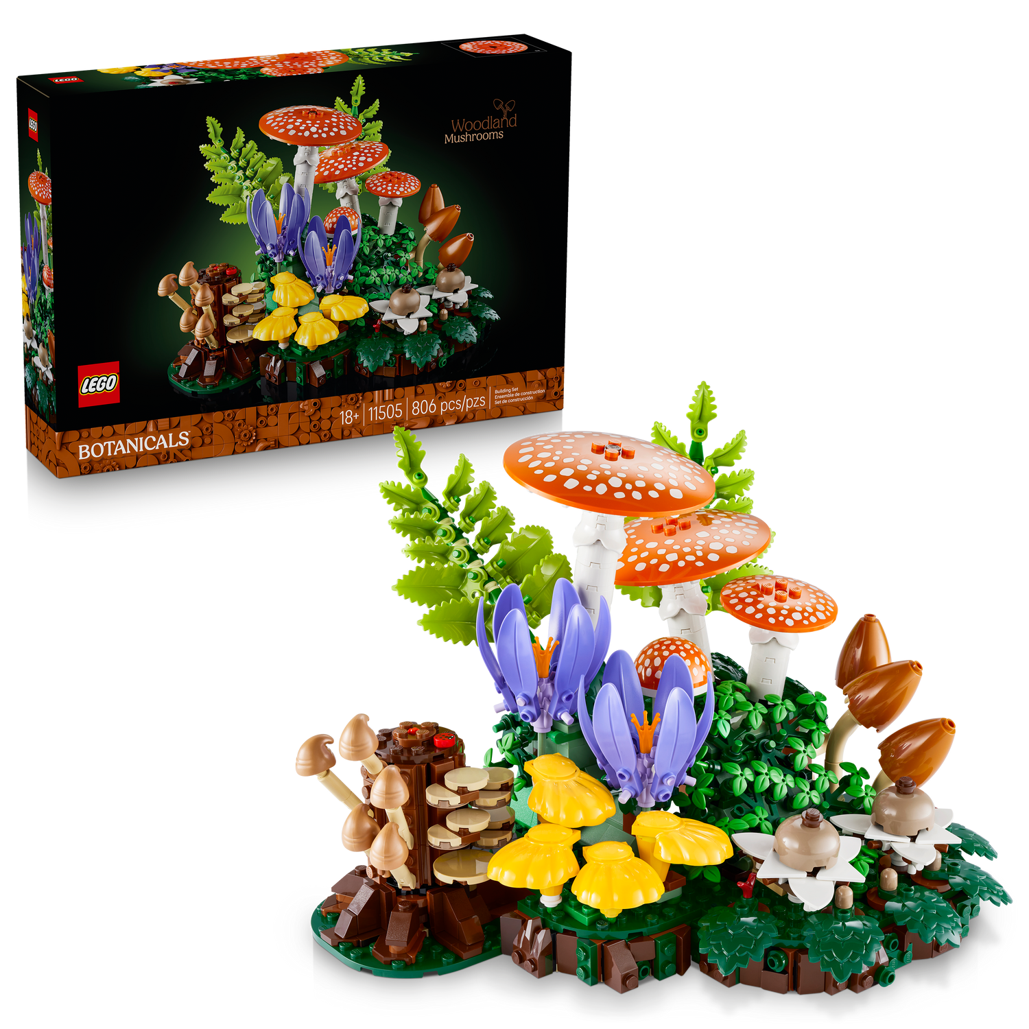 LEGO - Botanicals - Woodland Mushrooms - Building Kit - 11505