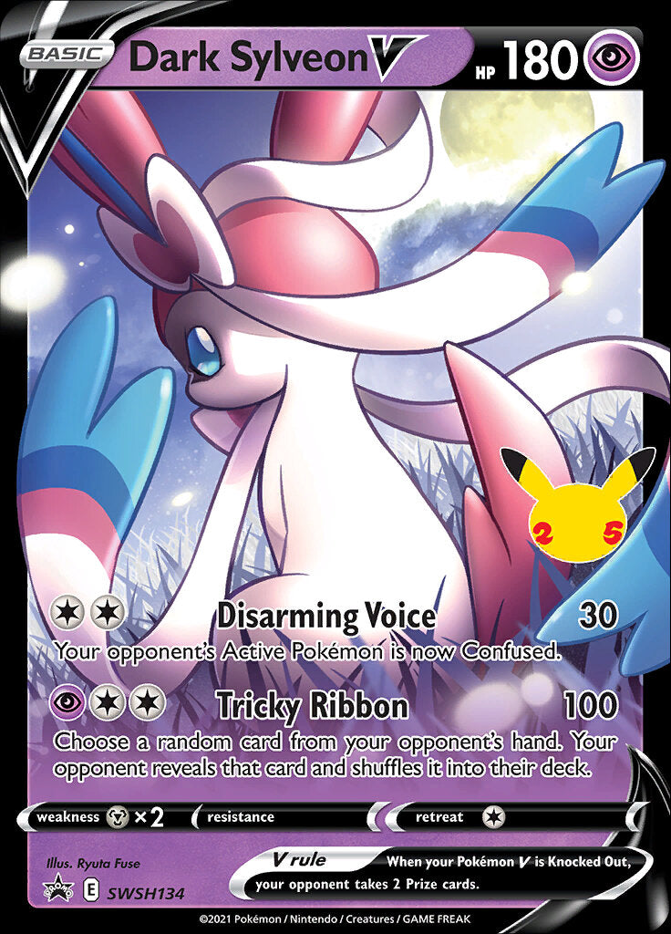 Dark Sylveon V (SWSH134) (Jumbo Card) [Sword & Shield: Black Star Promos] - Pokémon - Card Brawlers | Quebec | Canada |