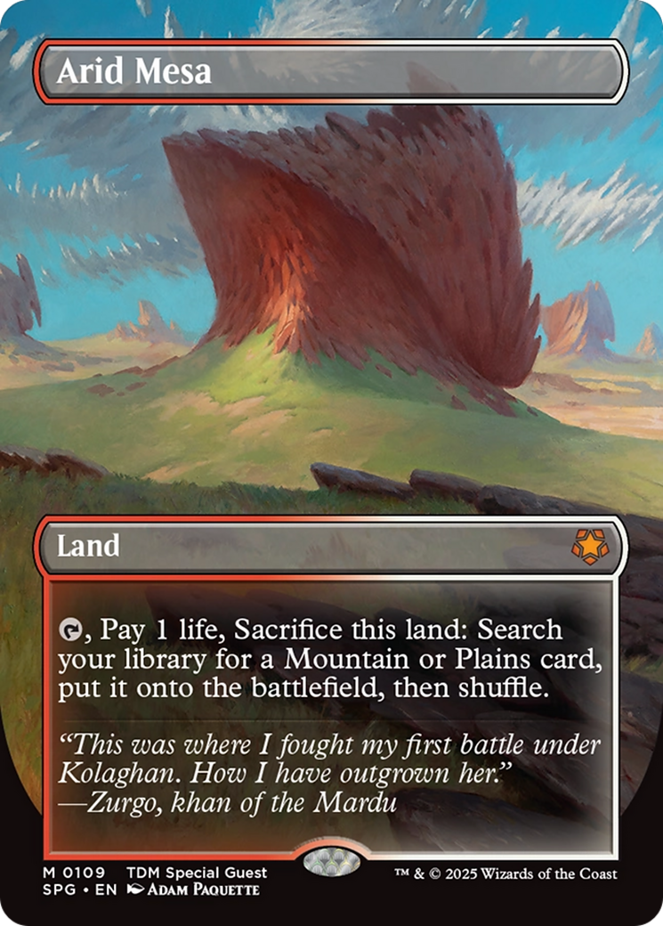 Arid Mesa (Borderless) [Tarkir: Dragonstorm Special Guests] - Magic: The Gathering - Card Brawlers | Quebec | Canada |