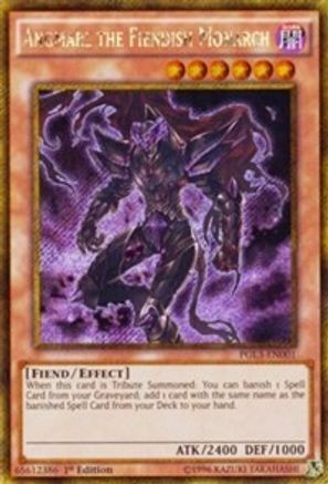 Angmarl the Fiendish Monarch [PGL3-EN001] Gold Secret Rare - Yu-Gi-Oh! - Card Brawlers | Quebec | Canada |