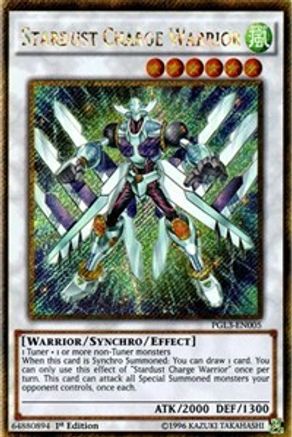 Stardust Charge Warrior [PGL3-EN005] Gold Secret Rare - Yu-Gi-Oh! - Card Brawlers | Quebec | Canada |