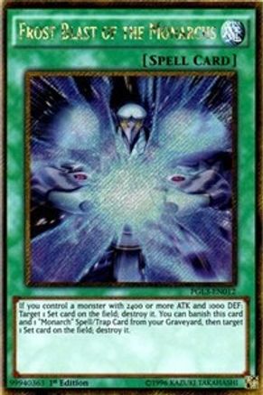 Frost Blast of the Monarchs [PGL3-EN012] Gold Secret Rare - Yu-Gi-Oh! - Card Brawlers | Quebec | Canada |